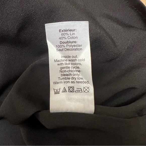 J. Crew Factory Black Sleeveless Dress with Embroidery - Picture 6 of 6